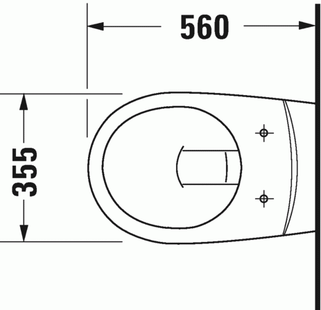 Duravit D-Code muszla wisząca basic biały 0184090000