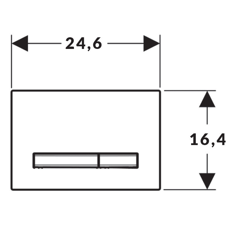 Geberit Sigma 50 NEW przycisk do stelaża WC UP320 szkło dymione 115.788.SD.2
