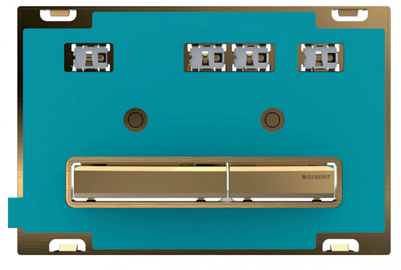 Geberit Sigma 50 przycisk do stelaża WC UP320 uniwersalny do wypełnienia/mosiadz 115.672.00.2