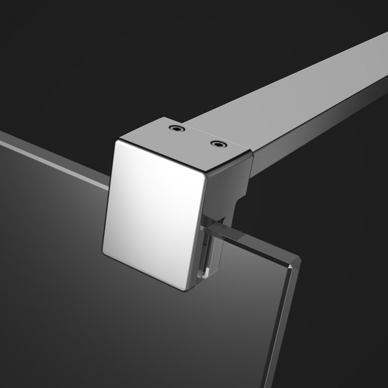 Radaway Euphoria VI kabina typu Walk-In 90x80 chrom przeźroczyste Easy Clean 383171-01-01 + 383150-01-01