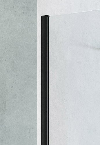 Radaway Modo New Black IV kabina typu Walk-In 110x100 czarny przeźroczyste Easy Clean 389614-54-01 + 389104-54-01