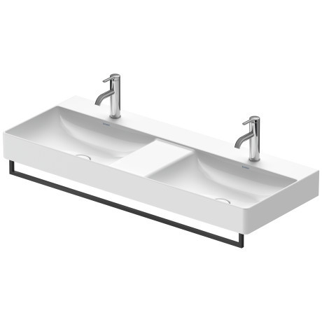 Duravit DuraSquare reling wieszak na ręcznik do umywalki 114 cm czarny mat 0031204600