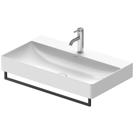 Duravit DuraSquare reling wieszak na ręcznik do umywalki 75 cm czarny mat 0031214600