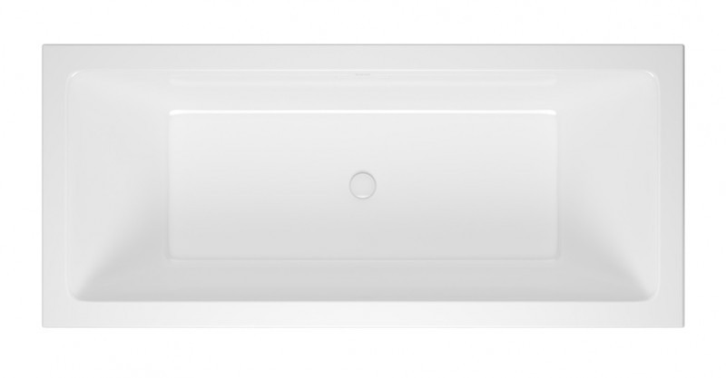 Excellent Heaven Slim wanna prostokątna 180x80 z syfonem biały połysk i nogami WAEX.HEV18WHS + ARIN.FLOW.WH