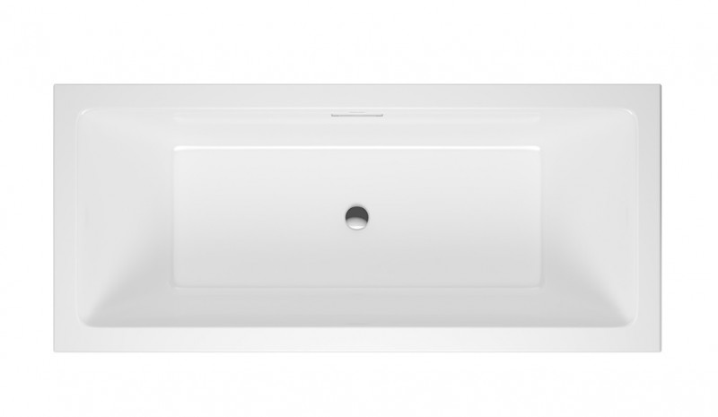 Excellent Heaven Slim wanna prostokątna 160x75 z syfonem chrom połysk i nogami WAEX.HEV16WHS + ARIN.FLOW.CR