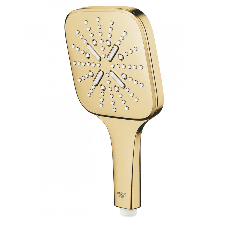 Grohe Rainshower SmartActive 130 Cube słuchawka prysznicowa 3 strumienie złoty szczotkowany Brushed Cool Sunrise 26582GN0