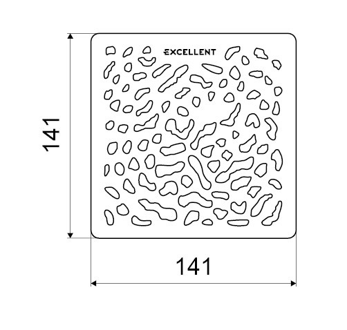 Excellent Arda pokrywa brodzika kratka odpływowa biały mat BREX.1509.WHN