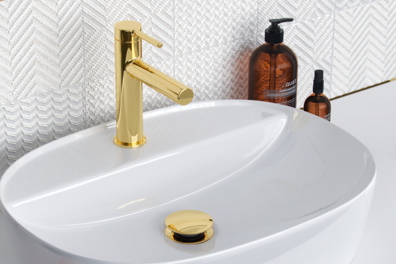 Excellent Pi bateria umywalkowa złoty połysk AREX.1201GL