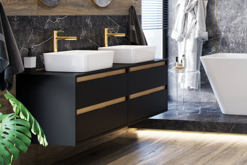 Excellent Pi bateria umywalkowa wysoka złoty połysk AREX.1202GL