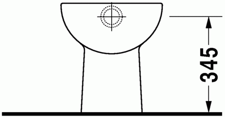 Duravit D-Code muszla stojąca HygieneGlaze biały alpin 21100120002