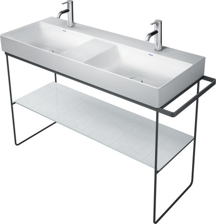 Duravit DuraSquare konsola stelaż metalowy stojący pod umywalkę 120 cm czarny mat 0031174600