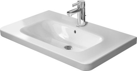 Duravit DuraStyle umywalka meblowa z przelewem z jednym otworem 80 cm biały alpin 2320800000