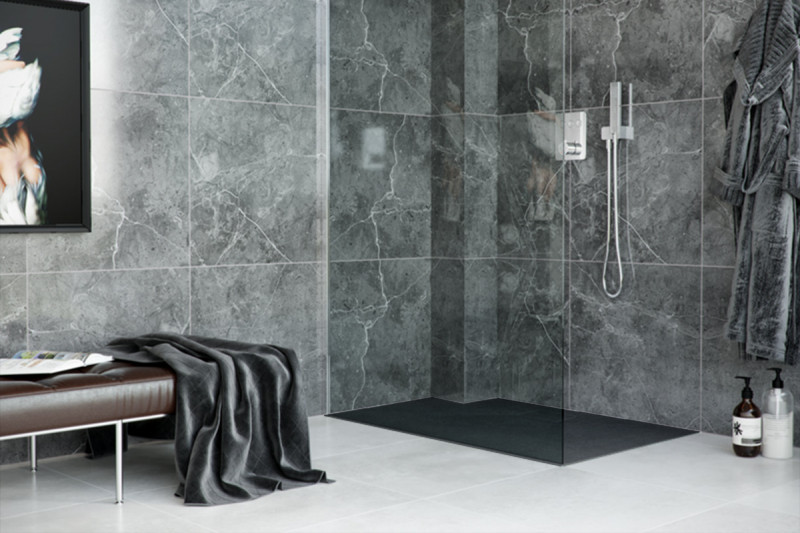 Excellent Lavano brodzik prostokątny niski 100x90 kompozyt czarny BREX.1103.100.090.BLN