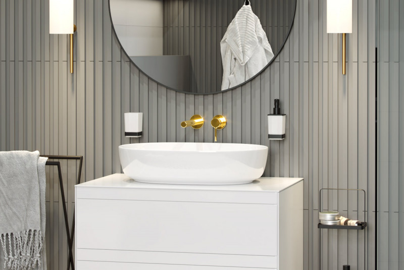 Excellent Pi bateria umywalkowa podtynkowa 188 mm złoty połysk AREX.1214GL