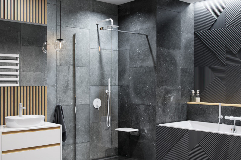 Excellent Pi kompletny zestaw prysznicowy podtynkowy biały mat AREX.SET.1245WH