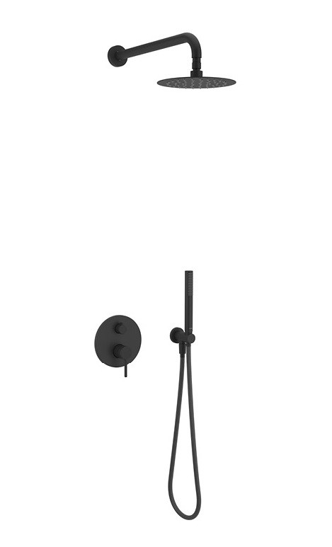 Excellent Pi kompletny zestaw prysznicowy podtynkowy czarny mat AREX.SET.1245BL