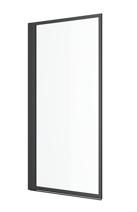 Excellent Fabrika parawan wannowy 73 cm L/P czarny matowy Clean Control KAEX.4030.730.LP