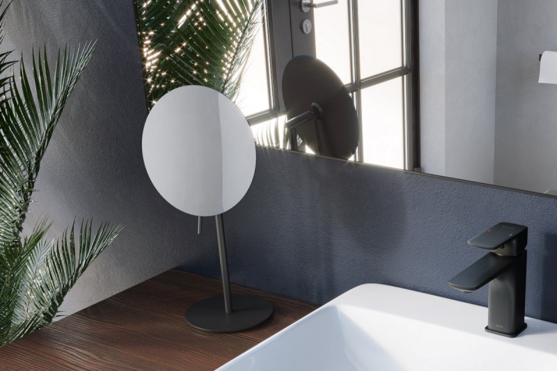 Excellent Rolo lusterko kosmetyczne powiększające 3x czarny mat DOEX.1520BL