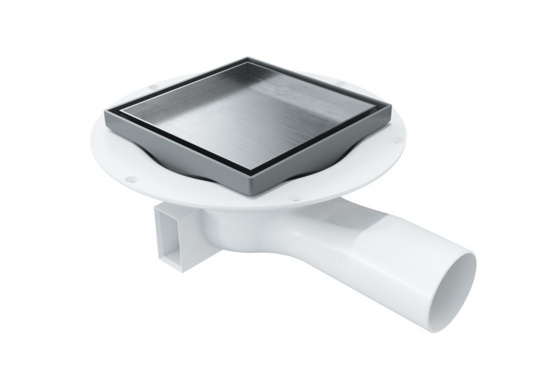 Excellent Torvi odpływ punktowy 13x13 cm kratka 2w1 stal nierdzewna INEX.TO130.50