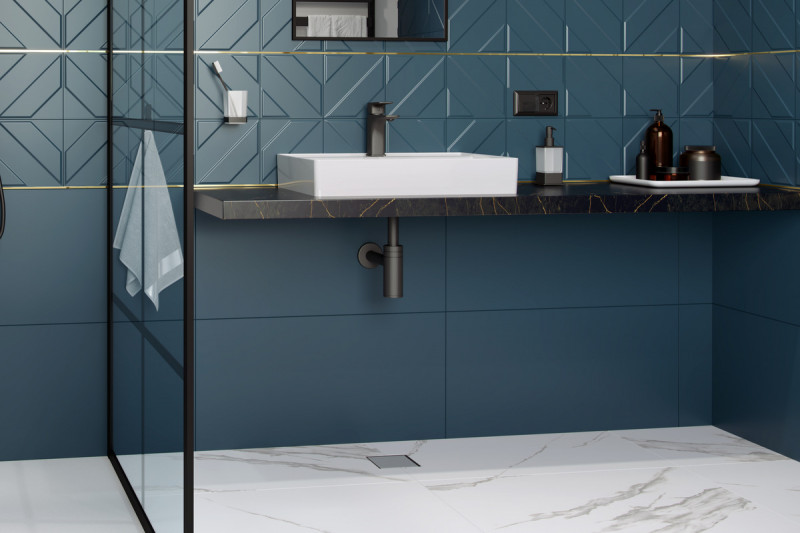 Excellent Torvi odpływ punktowy 13x13 cm kratka 2w1 stal nierdzewna INEX.TO130.50