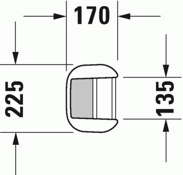 Duravit Happy D.2 postument  biały alpin 0858270000