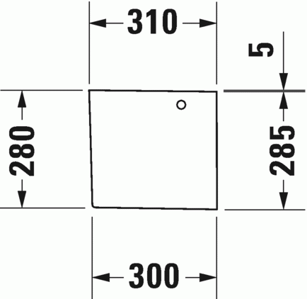 Duravit Happy D.2 półpostument  biały alpin 0858280000