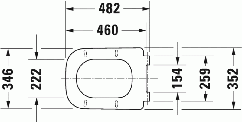 Duravit Happy D.2 deska WC zwykła biały alpin 0064610000