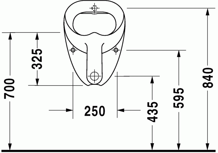 Duravit Bill pisuar bez muchy biały alpin 0851350000