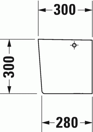 Duravit Me by Starck półpostument biały alpin 0858400000