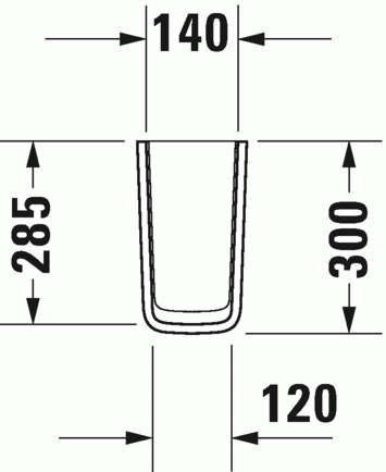Duravit Me by Starck półpostument biały alpin 0858400000