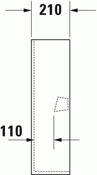 Duravit Me by Starck postument biały alpin 0858390000