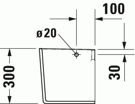 Duravit Me by Starck półpostument biały alpin 0858400000