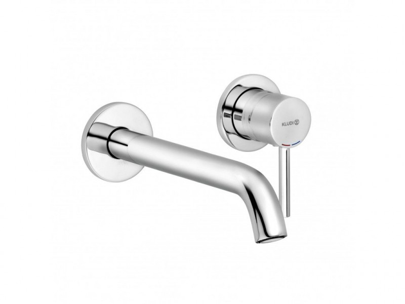 Kludi Bozz jednouchwytowa bateria umywalkowa 230mm ścienna chrom 382450576