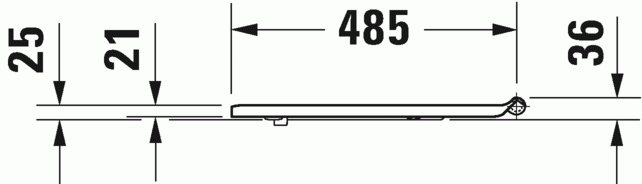 Duravit Durastyle vital deska  WC zwykła długa biały alpin 0062310000