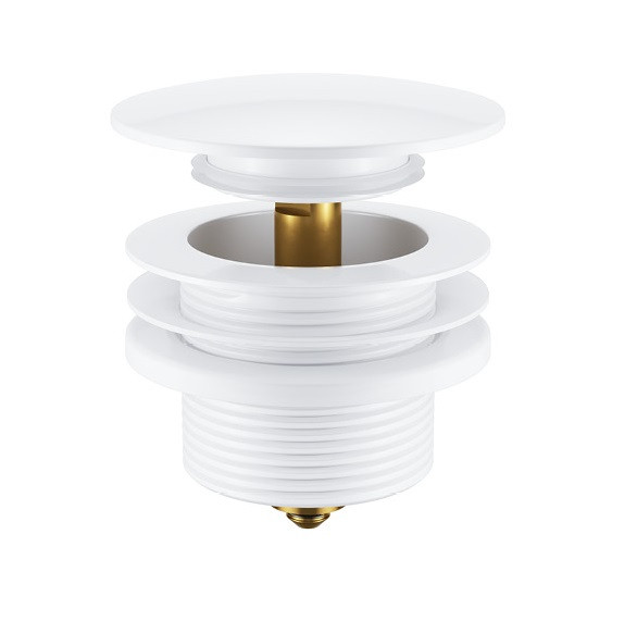 Excellent korek clik-clack wannowy do wannien wolnostojących biały mat ARIN.3485.01WH