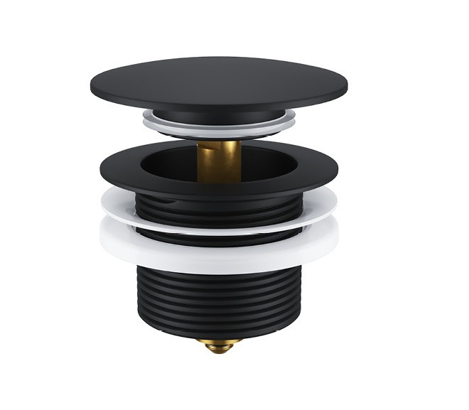 Excellent korek clik-clack wannowy do wannien wolnostojących czarny mat ARIN.3485.01BL