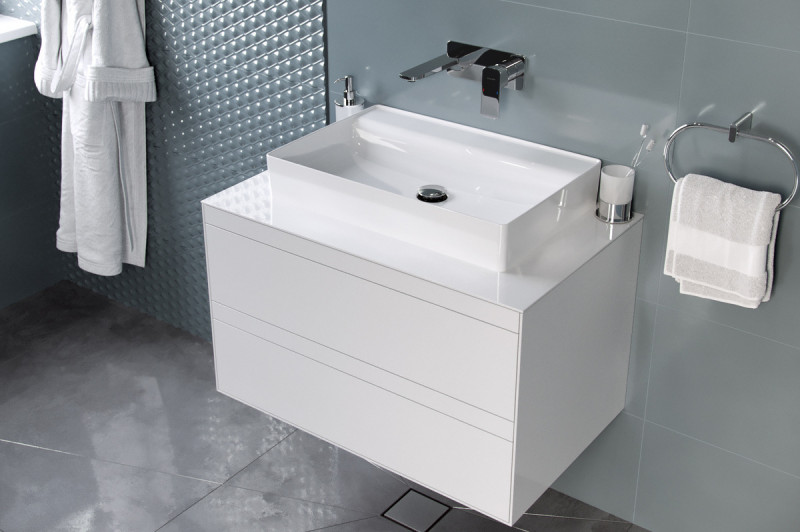 Excellent Rima 2.0 umywalka nablatowa bez otworu na baterię 60x40 biały CEEX.4902.600.WH