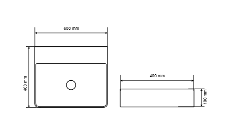 Excellent Rima 2.0 umywalka nablatowa bez otworu na baterię 60x40 biały CEEX.4902.600.WH