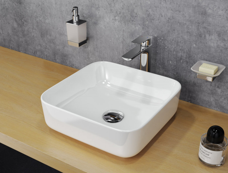 Actima Cori 38 umywalka nablatowa 38x38 biały CEAC.2201.WH