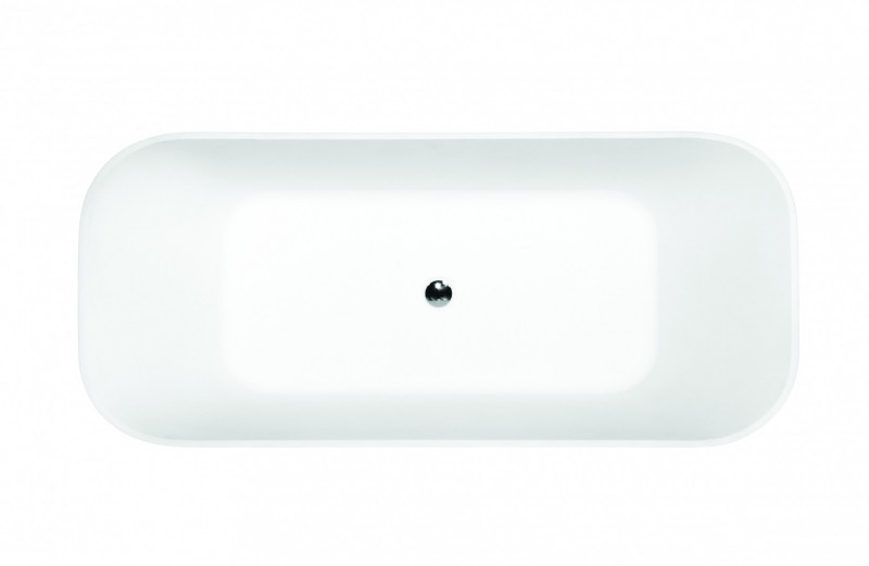 Besco Assos S-Line wanna wolnostojąca 160x70 lany marmur czarny/biały ASSOS 160