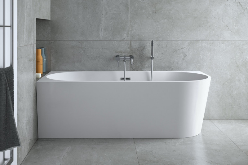 Besco Zoya wanna wolnostojąca przyścienna lewa 170x80 cm akryl biały ZOYA-170-L