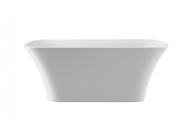 Besco Glam Assos S-Line wanna wolnostojąca 160x70 lany marmur Mineral DuraBe IllumeCoat metaliczny grafitowy