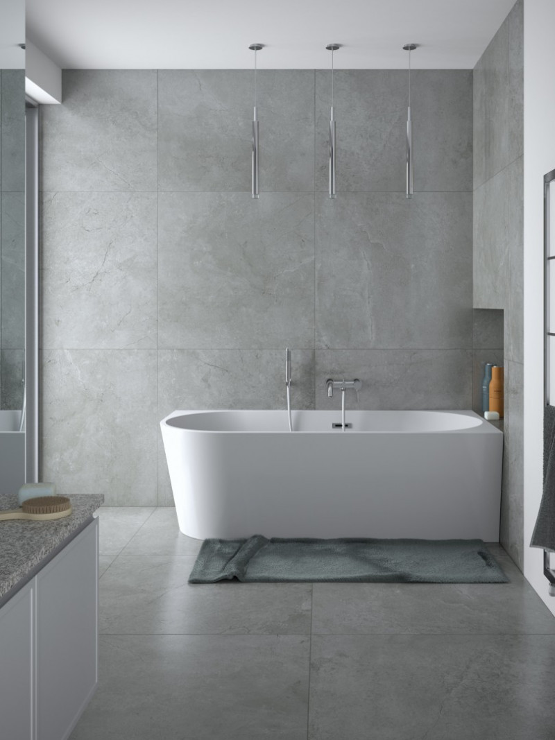 Besco Zoya wanna wolnostojąca przyścienna prawa 170x80 cm akryl biały ZOYA-170-P