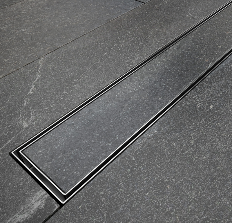 Besco Virgo Baisc odpływ liniowy 60 cm, wys. 5,7 cm ruszt 2w1 chrom szczotkowany OL-60-VB