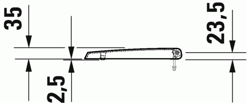 Duravit Me by Starck pokrywa pisuaru wolnoopadająca biały alpin 0024090000