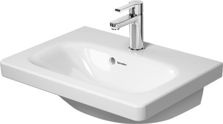 Duravit DuraStyle umywalka meblowa z przelewem z otworem 55 cm biały alpin 2337550000