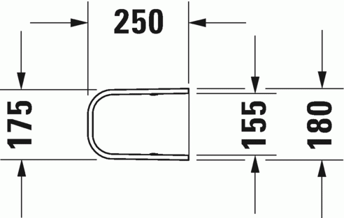 Duravit Happy D.2 półpostument biały alpin 0858320000