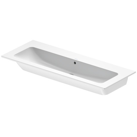 Duravit Me by Starck umywalka meblowa z przelewem bez otworu pod baterię 123 cm 123x49 biały alpin 2361120060