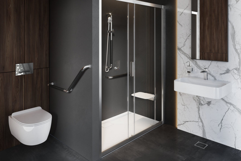 Excellent Hendi uchwyt łazienkowy kątowy chrom DOEX.1873CR