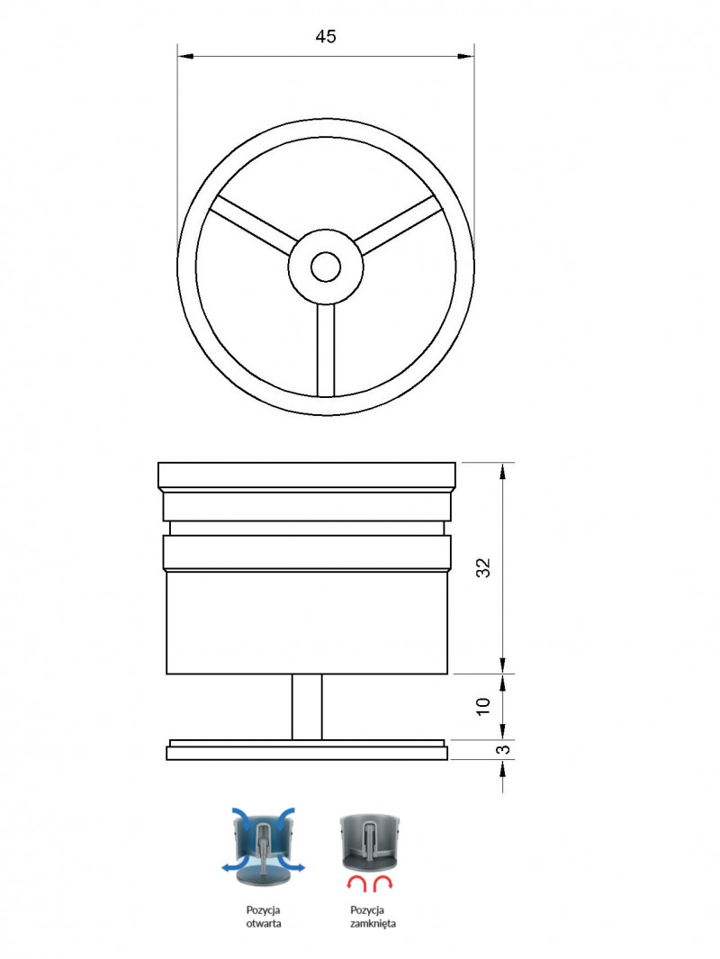Excellent Stilio suchy syfon do odpływu liniowego INEX.1515.SS